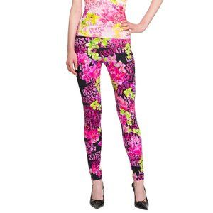 NWT Authentic VERSACE Pink Orchid Leggings Leggings size IT 46/ US 10